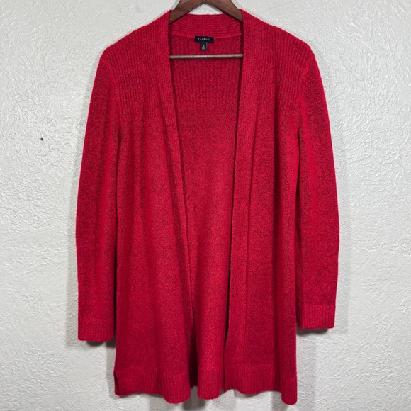 Talbots Cardigan Sweater Small Open Long Tunic Ribbed Knit Soft‎ Stretch Capsule - Picture 1 of 11